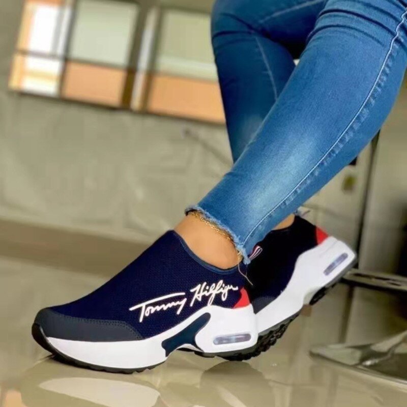 Casual Breathable Wedges Ladies Walking Sneakers Flat Women Shoes - UrbanNest Co