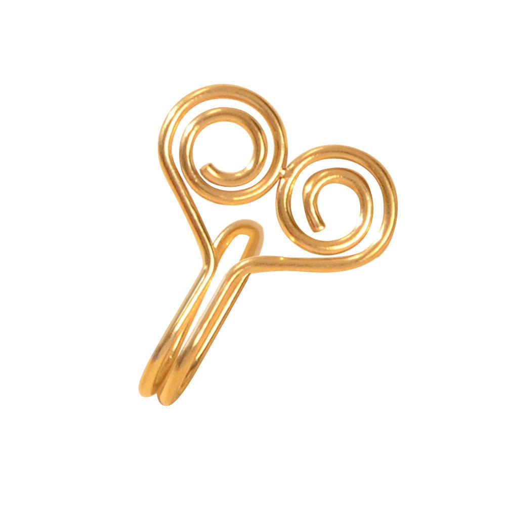 Heart Stainless Steel Clip On Nose Ring Lip Ear Body Non Piercing Jewellery Gift - UrbanNest Co