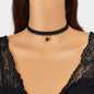 Classic Black Velvet Choker Round Charm Necklace Women Halloween Cosplay Jewelry - UrbanNest Co