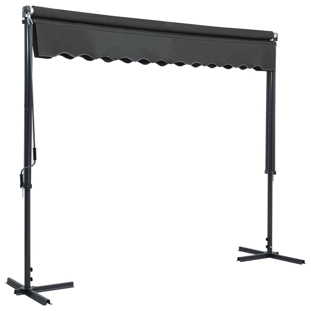 NNEVL Free Standing Awning 300x300 cm Anthracite - UrbanNest Co