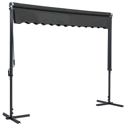 NNEVL Free Standing Awning 300x300 cm Anthracite - UrbanNest Co