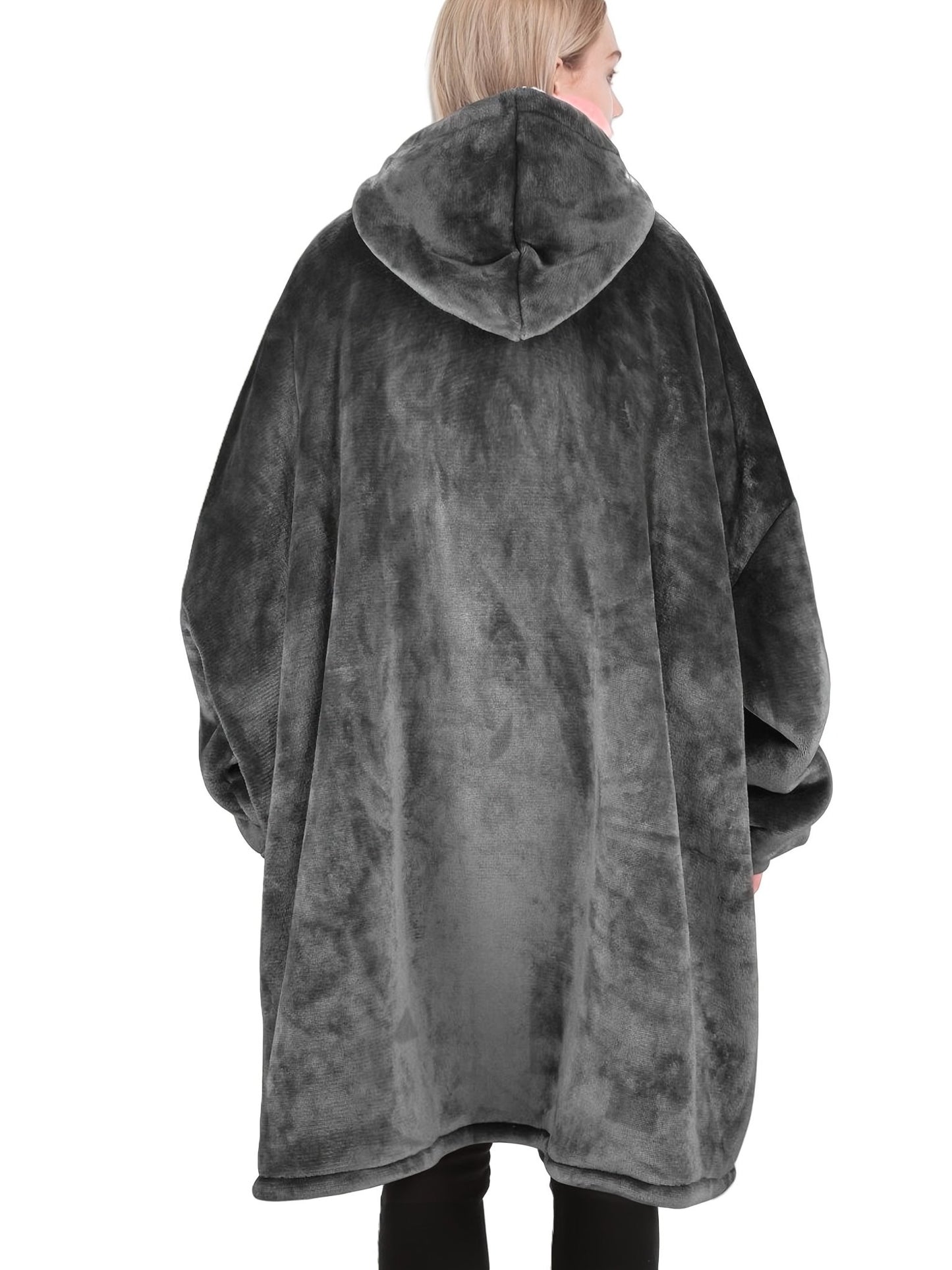 Men's Deep Gray Hooded Zip - Up Jacket - UrbanNest Co