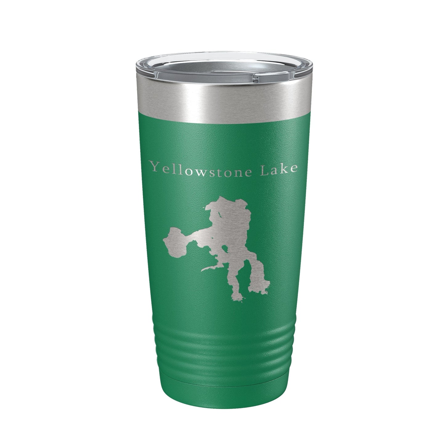 Yellowstone Lake Map Tumbler Travel Mug Insulated Laser Engraved Coffee Cup Wyoming 20 oz - UrbanNest Co