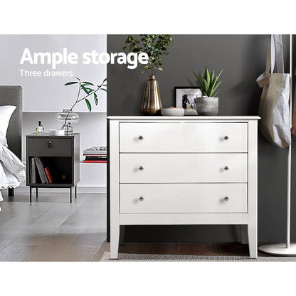 NNEDSZ Chest of Drawers Storage Cabinet Bedside Table Dresser Tallboy White - UrbanNest Co