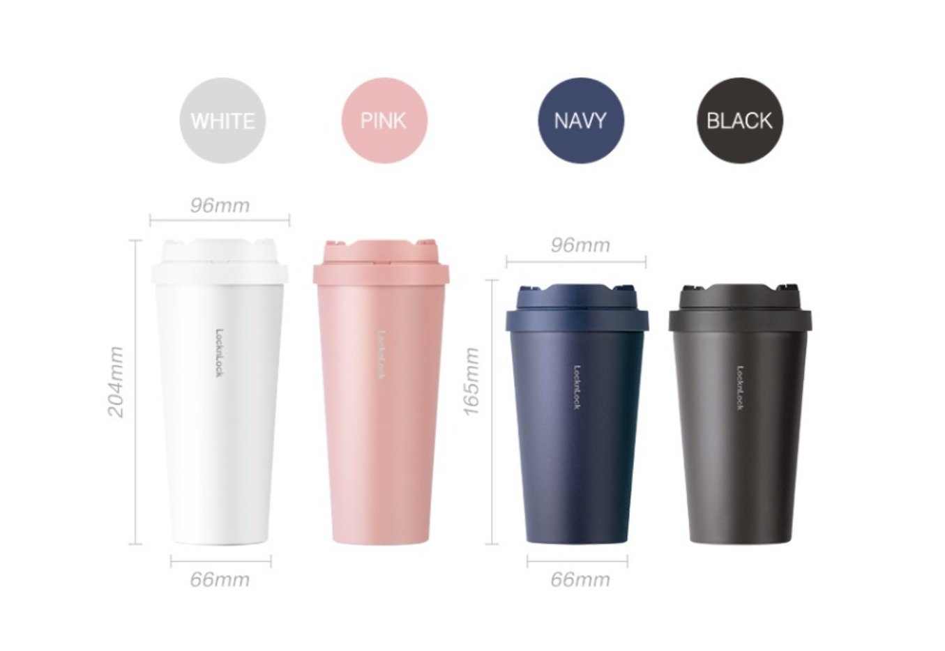 Vitality Onetouch 400ml Navy Insulated Travel Coffee Mug - UrbanNest Co