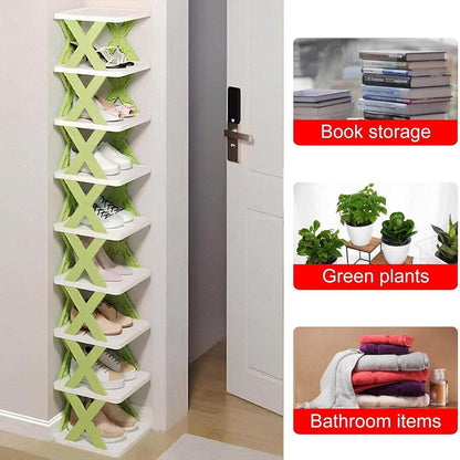 Simple Shoe Rack Home Use Space Saving Clip Storage Organizer Cabinet Stand - UrbanNest Co