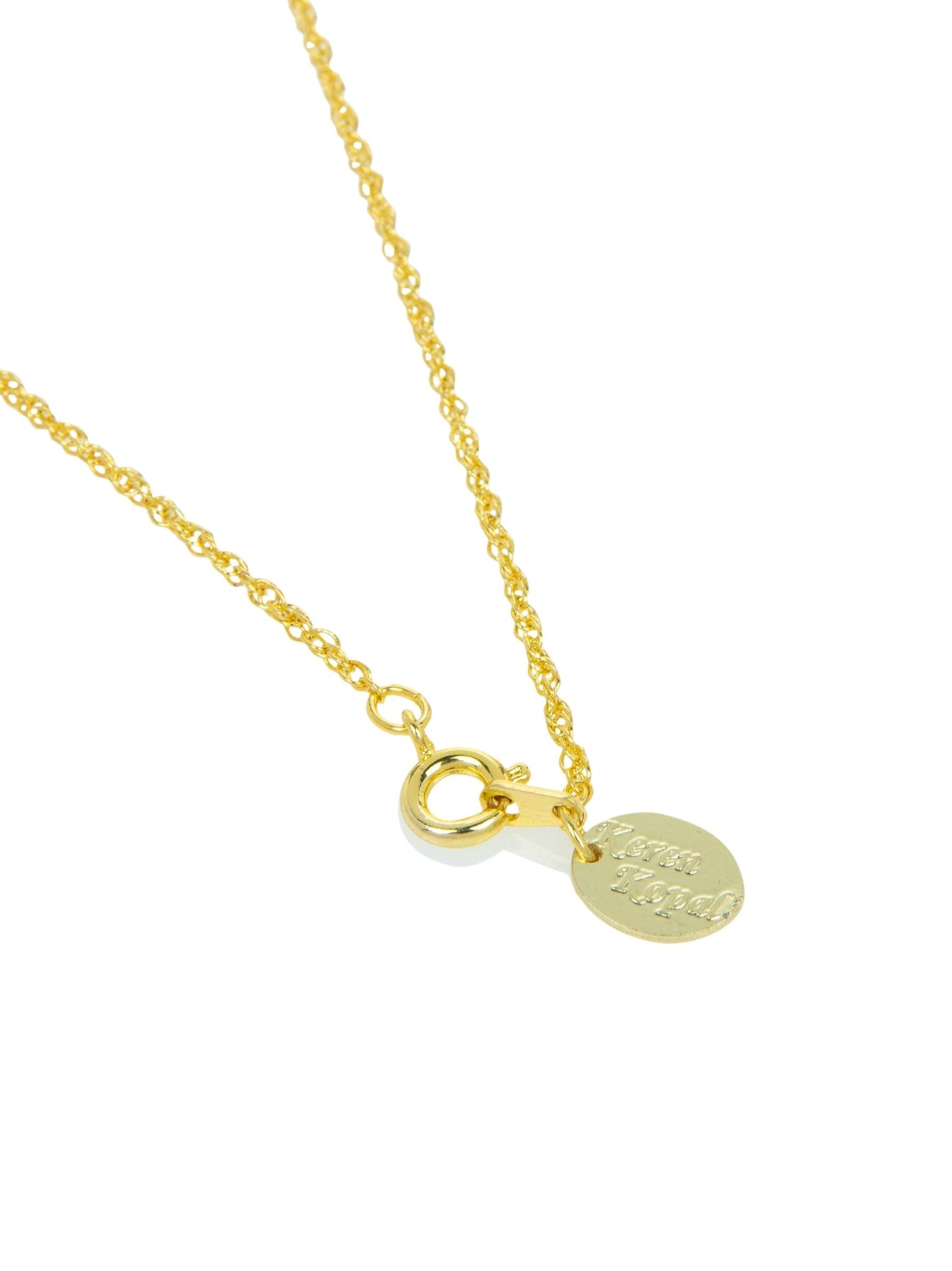 Gold & Light Blue Egg Pendant Necklace - UrbanNest Co