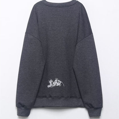Animal print wash effect hoodie - UrbanNest Co
