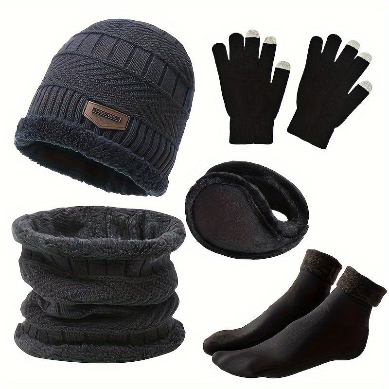 Winter Knit Accessories Set for Adults (5 - Piece) - UrbanNest Co