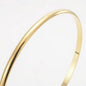 18ct Heavy Yellow Gold Plated Plain 3mm Bangle - USA Made - UrbanNest Co
