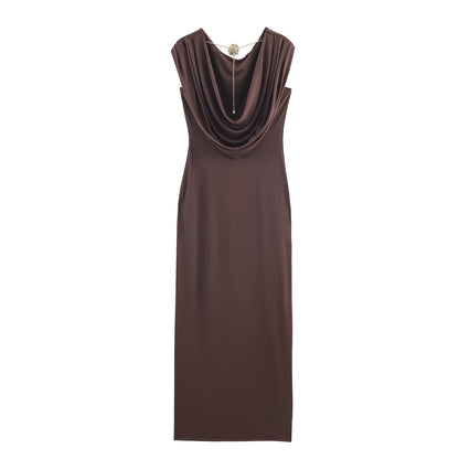 Hot girl backless chain dress - UrbanNest Co