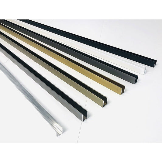 NNEDSZ Glass Shower Screen 210cm Wall Channel in Gold - UrbanNest Co