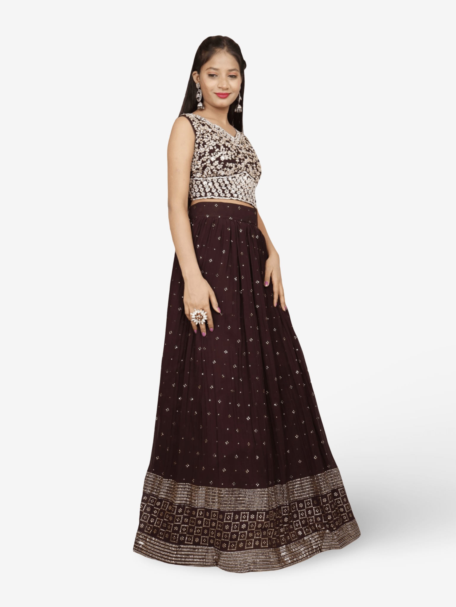 Designer Lehenga & choli with dupatta for Women by Shreekama - UrbanNest Co