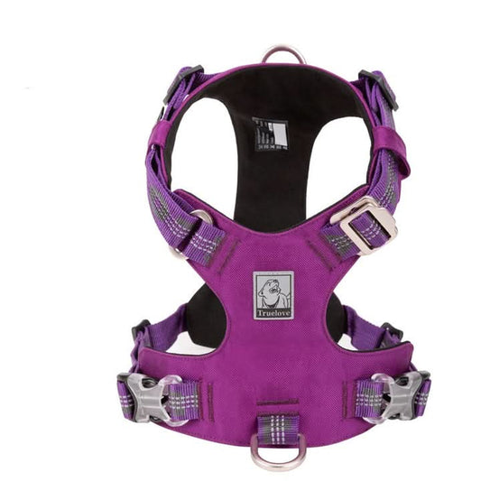 True Love Lightweight Reflective Harness - Purple, XL - UrbanNest Co