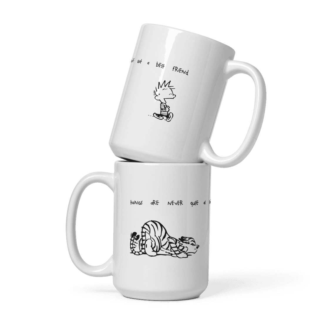 Calvin and Hobbes Best Friends Quote Mug - UrbanNest Co