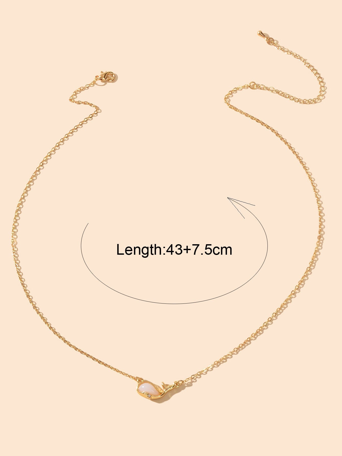 Exquisite Women Accessories Gold Chain Opal Dolphin Charm Necklace Gift Jewelry - UrbanNest Co