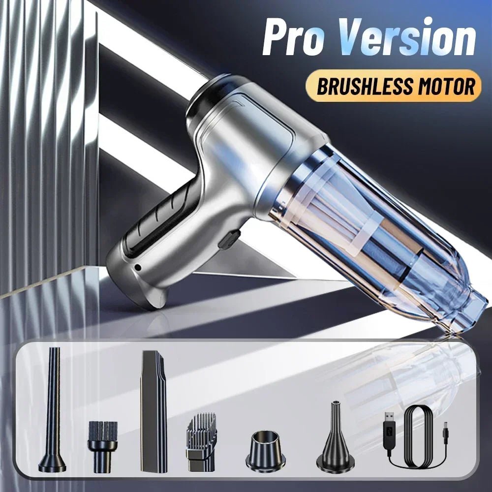 95000PA Car Vacuum Cleaner Wireless Powerful Cleaning Machine Auto Robot Car Accessories Home Appliance Strong Suction As Gift - UrbanNest Co
