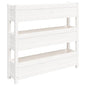 NNEVL Planter White 112x25x104.5 cm Solid Wood Pine - UrbanNest Co