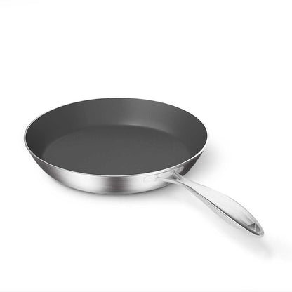 SOGA Stainless Steel Fry Pan 24cm Frying Pan Induction FryPan Non Stick Interior - UrbanNest Co