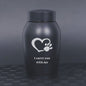 Stainless Steel Pet Memorial Urn: Black Portable & Moisture - Proof Ash Keepsake Designed for Small Pets - UrbanNest Co