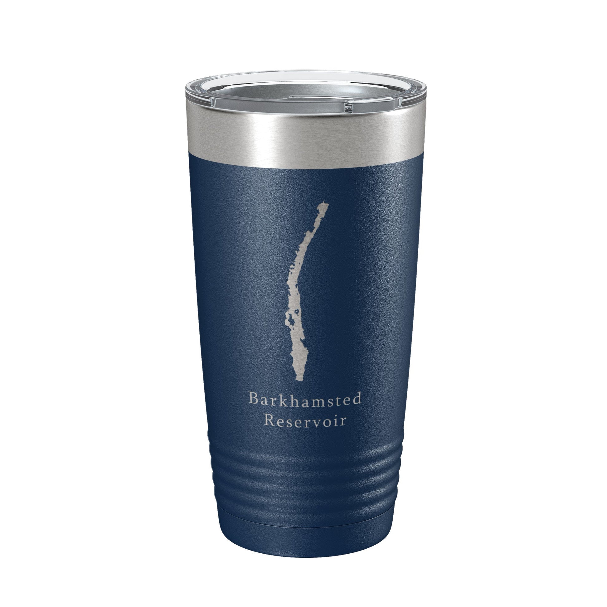 Barkhamsted Reservoir Tumbler Lake Map Travel Mug Insulated Laser Engraved Coffee Cup Connecticut 20 oz - UrbanNest Co