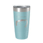 Carter Lake Map Tumbler Travel Mug Insulated Laser Engraved Coffee Cup Iowa Omaha Nebraska 20 oz - UrbanNest Co