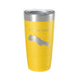 Crystal Lake Map Tumbler Travel Mug Insulated Laser Engraved Coffee Cup Michigan 20 oz - UrbanNest Co