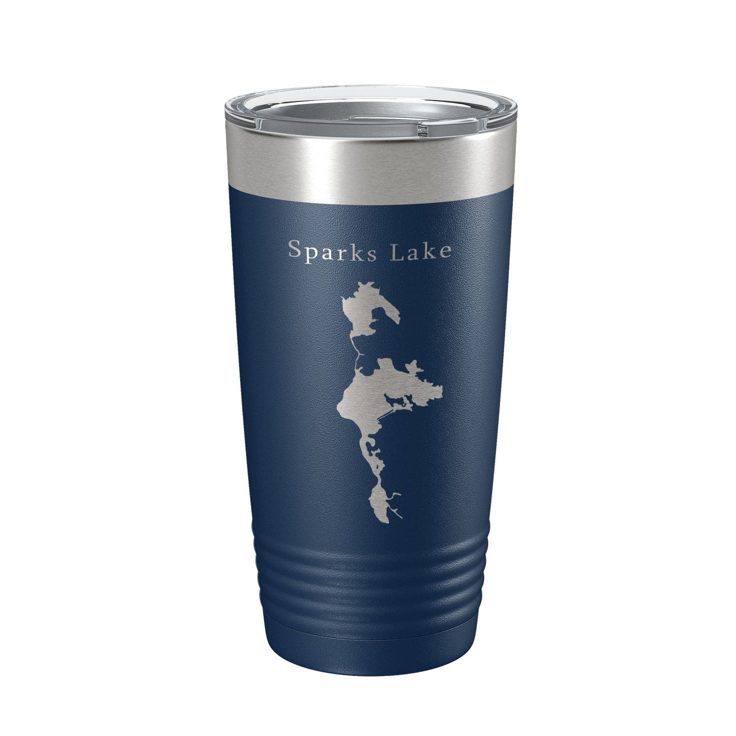 Sparks Lake Map Tumbler Travel Mug Insulated Laser Engraved Coffee Cup Oregon 20 oz - UrbanNest Co