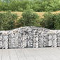 NNEVL Arched Gabion Baskets 5 pcs 400x50x80/100 cm Galvanised Iron - UrbanNest Co