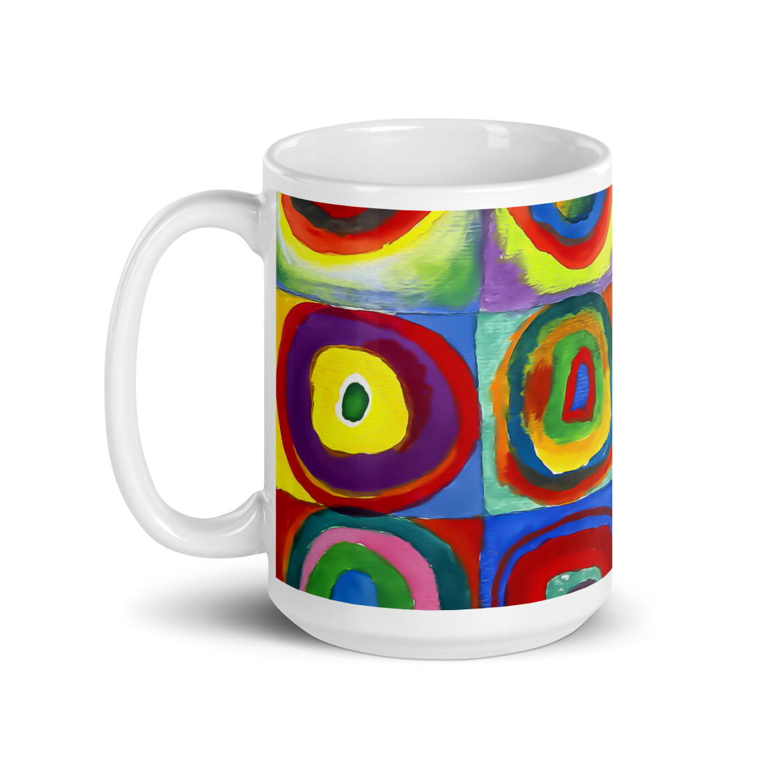 Wassily Kandinsky, Farbstudie - Color Study, Squares with Concentric Circles, 1913 Artwork Mug - UrbanNest Co