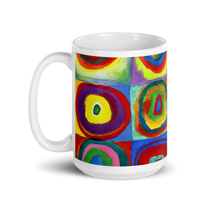 Wassily Kandinsky, Farbstudie - Color Study, Squares with Concentric Circles, 1913 Artwork Mug - UrbanNest Co