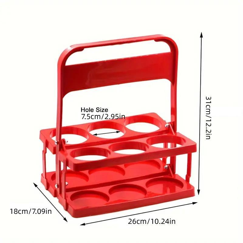 Portable Foldable Plastic Beer Carrier Basket Drinks Storage Tote Stand Holder - UrbanNest Co