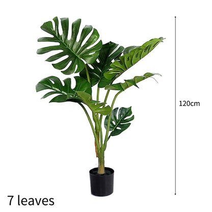 NNEAGS 120cm Artificial Green Indoor Turtle Back Fake Decoration Tree Flower Pot Plant - UrbanNest Co