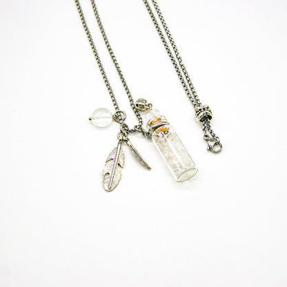 Clear Quartz Diffusing Necklace | Energy & Healing | Diffusing on the go | Perfect Gift - UrbanNest Co
