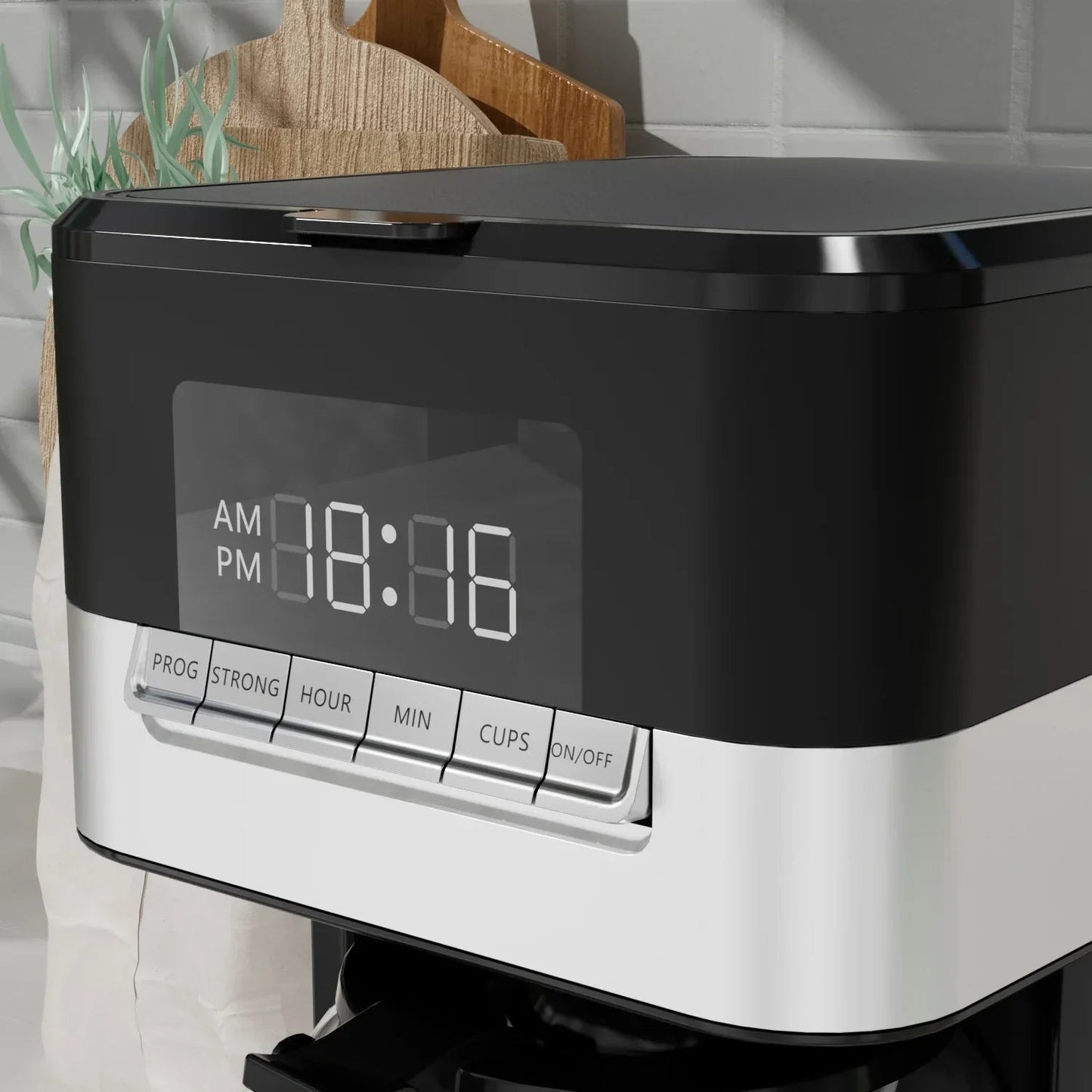American style keep warm function electric programmable single service drip coffee machine - UrbanNest Co