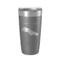 Crystal Lake Map Tumbler Travel Mug Insulated Laser Engraved Coffee Cup Michigan 20 oz - UrbanNest Co