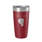 Indian Lake Map Tumbler Travel Mug Insulated Laser Engraved Coffee Cup Silver Creek Township Michigan 20 oz - UrbanNest Co