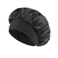 Solid Color Bath Cap Adult Fashion Satin Wide Brim Sleep Cap for Women Chemotherapy Hair Care - UrbanNest Co