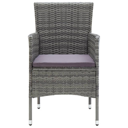 NNEVL 5 Piece Garden Dining Set Grey - UrbanNest Co