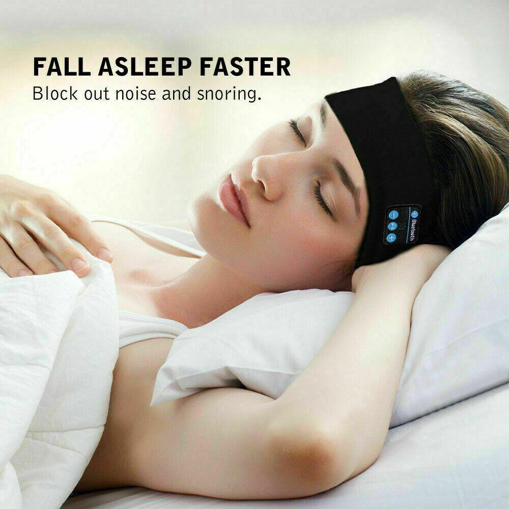 Wireless Bluetooth Headband Earphone Stereo Sport Headphone Headset Sleep New - UrbanNest Co