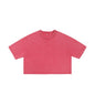 Short women's vintage washed snowflake pure cotton short - sleeve T-shirt - UrbanNest Co