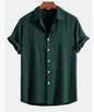 Men's Stand Collar Slim Fit Linen - Cotton Suit Set - UrbanNest Co