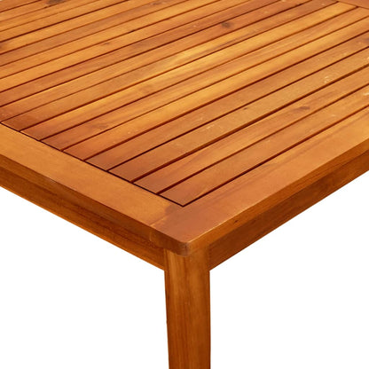 NNEVL Garden Coffee Table 85x85x45 cm Solid Acacia Wood - UrbanNest Co