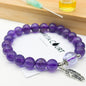 Sterling Silver Crystal Aroma Bracelet - Amethyst | Energy & Healing | Diffuser Jewellery | Gift for her - UrbanNest Co