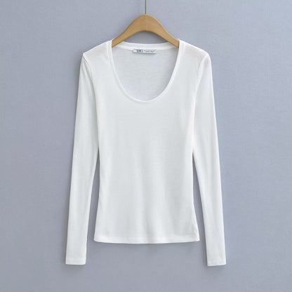 Minimally ribbed semi transparent T-shirt - UrbanNest Co