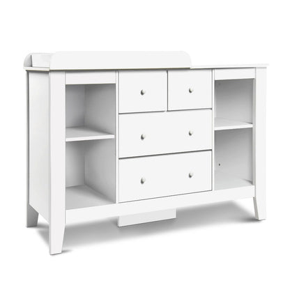 Keezi Baby Changing Table Diaper Station Drawers Chest Cabinet Nursery Furniture - UrbanNest Co