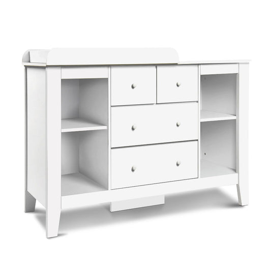 Keezi Baby Changing Table Diaper Station Drawers Chest Cabinet Nursery Furniture - UrbanNest Co