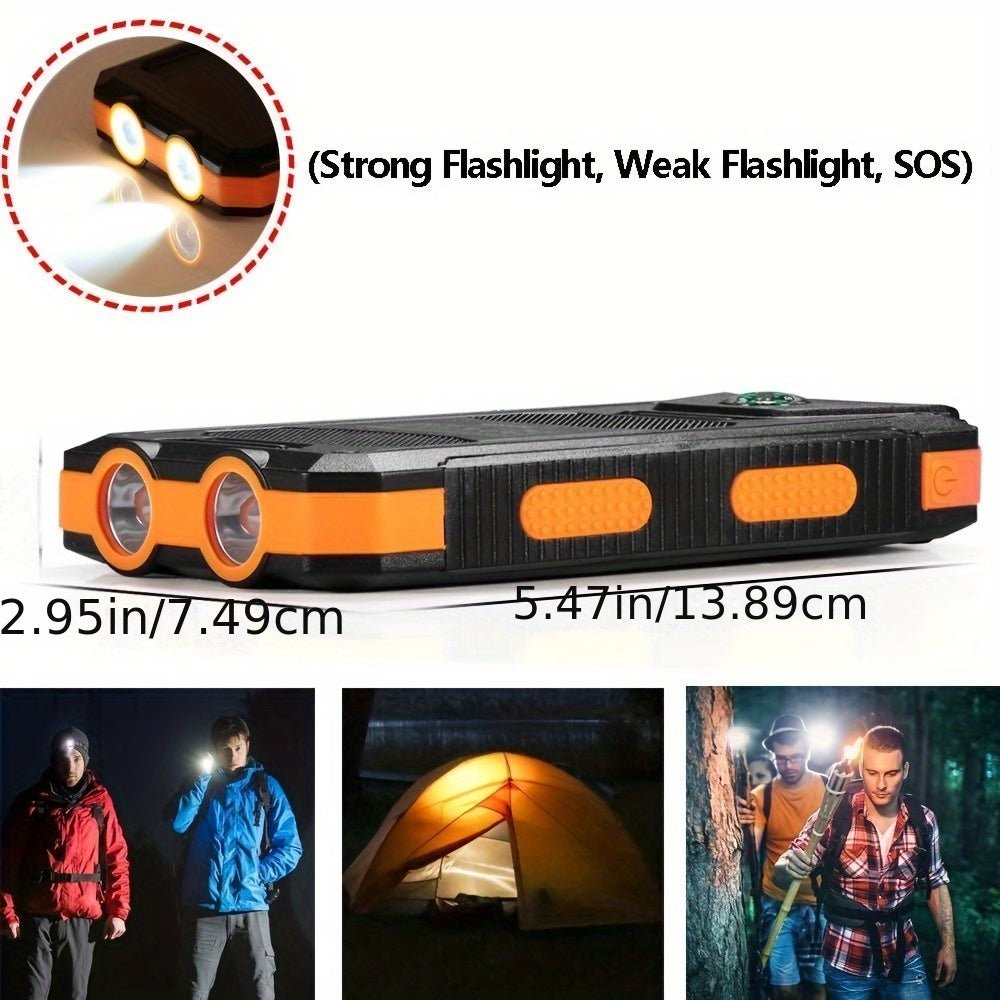 10000mAh Portable Solar Power Bank with Dual USB - UrbanNest Co