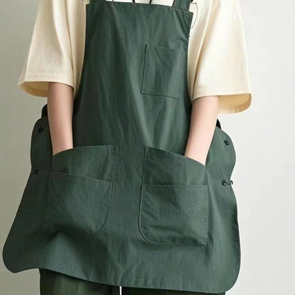 Double - Sided Waterproof Kitchen Apron – Adjustable Unisex Chef Apron, Pure Color Household Cooking Workwear - UrbanNest Co