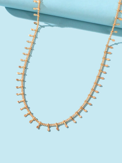 Classic Dainty Thin Charm Choker Gold Short Chain Necklaces Minimalist Jewellery - UrbanNest Co